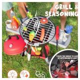$45 JOYIN Kitchen Toy Set, BBQ Play Grill, Cooking Toy Set, Little Chef Play, Kids Grill Playset Interactive BBQ for Kids with Light & Sound, Birthday Gift for 3 4 Year Old Boys Girls Outdoor Toys