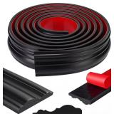 $27 118 Inch x 2.36 in Peel and Stick Wall Molding Trim Black Chair Rail Panel Flexible Self Adhesive 3D Crown Moulding Trim for DIY Home Wall Decor Mirror Protection Door Cabinet Frame(Stylish)