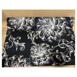 $39 Smart Water Barrier Tech 0.1' Premium Ultra Thin Door Mat, Stays Waterproof Until Pressed, Proven Multi-Year Durability, Low Profile Washable Non Slip Kitchen Mat, 24' 35', Baroque Black