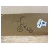 $35 BAYN Bicycle Planter Stand, Metal Flower Pot Cart Holder with 3 Plant Bucket Outdoor Decorative for Patio, Deck, Garden or Lawn