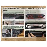 $36 5pcs LED Grille Lights For 2018 Silverado 1500 Accessories 2016 2017 Front Grill Insert Lights Bar Fit For Custom WT LT LS Not for Z71(Amber)