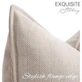 $19 ZWJD Beige Pillow Covers 22x22 Set of 2 Chenille Throw Pillow Covers with Elegant Design Soft and Luxurious Decorative Throw Pillows for Couch, Bed, and Home Decor