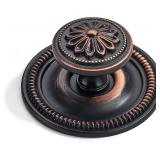 $32 khtumeware 10 Pack 2.5 Inch Oil Rubbed Bronze Cabinet knobs with Backplate,Vintage Backplate for Cabinet knobs and Drawer knobs, Bi-Fold Door Knobs