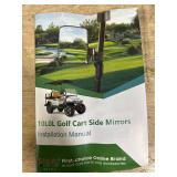 $15 10L0L Golf Cart Mirror Rear View Extra Wide 180 Degree Panoramic for Yamaha EZGO Club Car and Others
