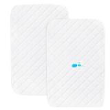$20 Bassinet Mattress Pad Cover Fit for AirClub/AMKE 3 in 1/HARPPA/TCBunny/MiClassic and Milliard Bedside Sleeper, Waterproof Bassinet Mattress Protector Quilted Bassinet Sheets (21' x 35') 2 Pack