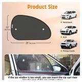 2026 New Upgrade Car Window Shades for Side Window 25'X15'(2 Pack),Car Window Shade for Baby Suction Cup,Sun Shade Side Window Can Blocks 99.98% UVR