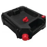 $25 Performance Tool W4076 10-Quart Oil Drain Container, Deep Drain Well, Integrated Handle, Sealing Rubber Gaskets, Black