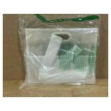 $13 Ohuimrt Clear Plastic Gift Bags with Handles, 12 Pack, White | 12 x 10 x 5 Inch, Reusable, With Ribbon, Party Favor Bags, For Wedding, Bachelorette Party