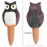 $15 Owl Shaped Self-Watering Spikes - Effortless Plant Care for Your Garden, Whimsical and Charming Design for Indoor and Outdoor Plants, Keep Your Plants Hydrated While on Vacation