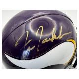Fran Tarkenton Autographed Minnesota Vikings Football Mini Helmet