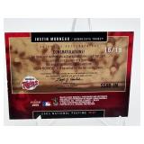 2005 Fleer National Pastime Justin Morneau Autograph Card Serial #