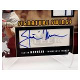 2005 Fleer National Pastime Justin Morneau Autograph Card Serial #