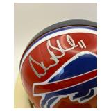 Drew Bledsoe Autographed Buffalo Bills Mini Helmet With Certificate of Authenticity