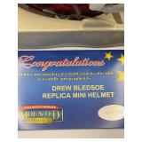 Drew Bledsoe Autographed Buffalo Bills Mini Helmet With Certificate of Authenticity