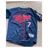 Joe Mauer Twins Jersey Majestic Brand, Size 52, Dark Navy Blue, Great Shape and Great for Twins Games