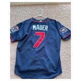 Joe Mauer Twins Jersey Majestic Brand, Size 52, Dark Navy Blue, Great Shape and Great for Twins Games