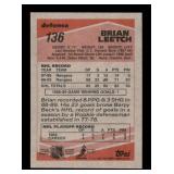 1989-90 Topps - Brian Leetch #136 (RC) Rookie Card