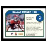 2024 Score - Protential Dallas Turner #17 (RC) Rookie Card