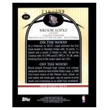 2008 Topps Hardwood Brook Lopez NBA Rookie Card Serial #
