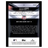 2022 Bowman Best Royce Lewis Rookie Card Refractor