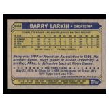 1987 Topps Barry Larkin #648 Rookie Card