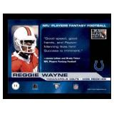 2001 Pacific Private Stock Titanium - Nfl Players Fantasy Football Reggie Wayne #11 /2000 (RC)