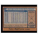 1978 Topps - Rod Carew #580 Vintage Twins Baseball Card