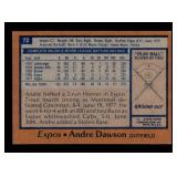 1978 Topps - Andre Dawson #72 Vintage baseball Card