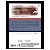 2004 Fleer Jason bartlett Rookie Card Draft Edition Serial #