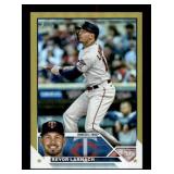 2023 Topps Trevor Larnach Gold Parallel Minnesota Twins