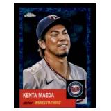 2022 Topps Chrome Platinum Anniversary - Kenta Maeda #498 Platinum Toile White & Blue Refractor /199