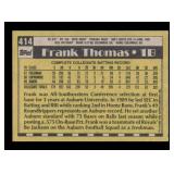 1990 Topps - Frank Thomas #414 Rookie Card