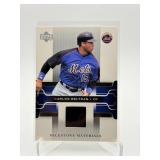 2005 Upper Deck - Milestone Materials Carlos Beltran #MM-CB (MEM) Jersey Card