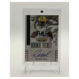 2014 Panini Contenders Rookie Ticket Rajion Neal Autograph Green Bay Packers Card