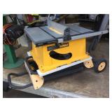 DEWALT DW744 Jobsite 10" Table Saw with Stand