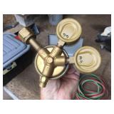 (2) HARRIS CALORIFIC Gas/Oxygen Regulator Gauges - Torch