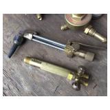 (2) HARRIS CALORIFIC Gas/Oxygen Regulator Gauges - Torch