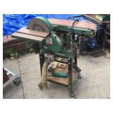 GRIZZLY 6" Belt/9" Disc Sander on Rolling Cart