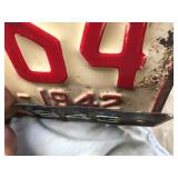 Vintage Pair 1942/43 Minnesota Wartime License Plates