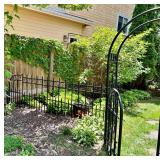 Wrought Iron Garden Arbor & Fence Sections - Lots 5 and 6 are Coordinating