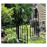 Wrought Iron Garden Arbor & Fence Sections - Lots 5 and 6 are Coordinating
