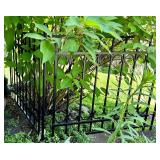Black Metal Garden Fence Panels 36 in (Lot of 4) Lots 5 and 6 are Coordinating