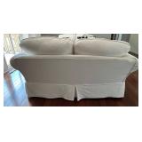 Slipcovered Loveseat With Pillows #2 - Lots 7 & 8 are Matching