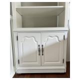 Painted Curio Cabinet With Glass Shelf & Light 32 X 17 X 79 in