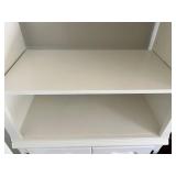 Painted Curio Cabinet With Glass Shelf & Light 32 X 17 X 79 in