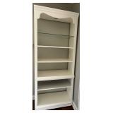 Painted Bookcase Cabinet 32 X 17 X 79 in - Doors Removed