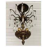 Vintage Ornate Crystal Chandelier #1
