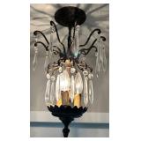 Vintage Ornate Crystal Chandelier #2