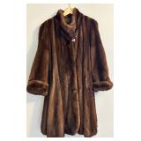 SAGA Mink Ranch Mink Coat Size L/XL
