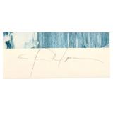 Signed Abstract Seascape Print 194/2000 in Framed Mat